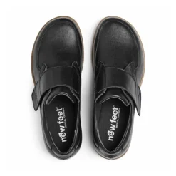 New Feet Damesko i læder med OrthoStretch® og velcrolukning