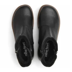 New Feet damestøvle med 2 lynlåse