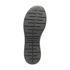New Feet herresandal med justerbare velcrostropper, glat læder