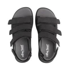 New Feet herresandal med 4 velcrostropper