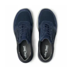 New Feet Herresko i mesh/ruskind med snøre og lynlås