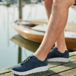 New Feet herresko i Nubuck skind med elastiksnøre