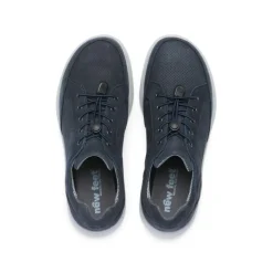 New Feet herresko i Nubuck skind med elastiksnøre