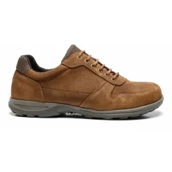 New Feet Herresko i ruskind med snøre og lynlås