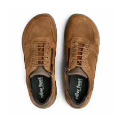 New Feet Herresko i ruskind med snøre og lynlås