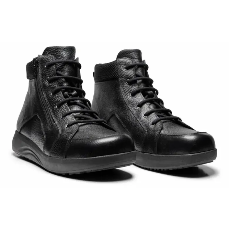 New Feet herrestøvle med lynlås og snøre