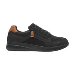 New Feet nubuck damesko med snøre og lynlåslukning