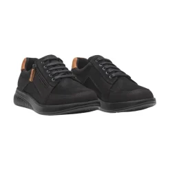 New Feet nubuck damesko med snøre og lynlåslukning