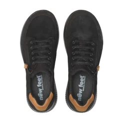 New Feet nubuck damesko med snøre og lynlåslukning