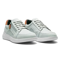 New Feet nubuck damesko med snøre og lynlåslukning