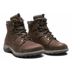 New Feet nubuck herrestøvle med lynlås og snøre