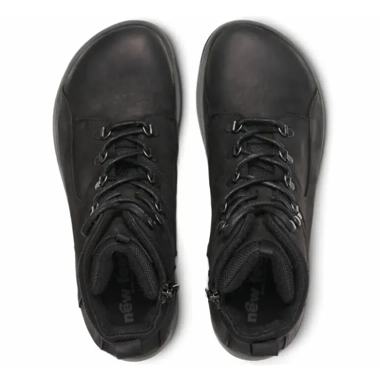 New Feet nubuck herrestøvle med lynlås og snøre