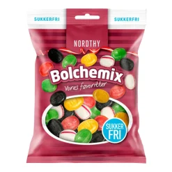 Nordthy sukkerfri Bolchemix, 75 g