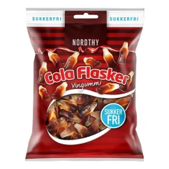 Nordthy sukkerfrie Colaflasker, 80 g