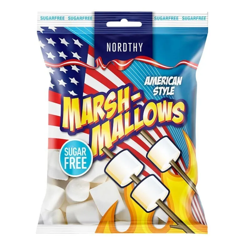 Nordthy sukkerfrie Marshmallows, 100 g