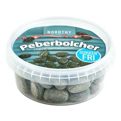 Nordthy sukkerfrie Peberbolcher, 180 g