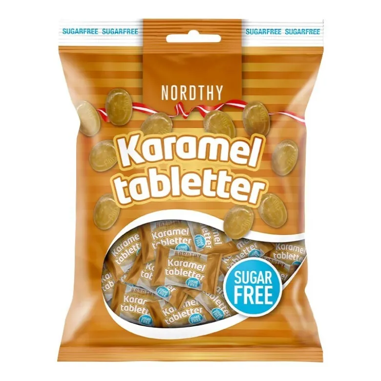 Nordthy sukkerfri Karameltabletter, 125 g
