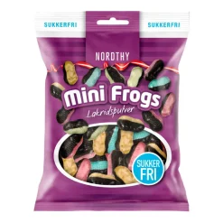 Nordthy sukkerfri Mini Frogs, 75 g