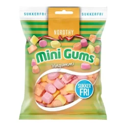 Nordthy sukkerfri Mini Gums - Skum vingummi, 60 g
