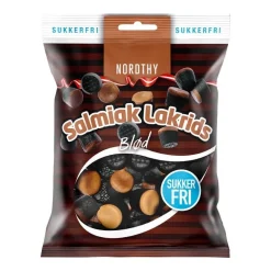Nordthy sukkerfri Salmiak lakrids blød, 60 g