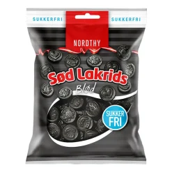 Nordthy sukkerfri Sød lakrids, 75 g