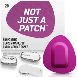 Not Just a Patch plastre til Dexcom og MiaoMiao, 20 stk.