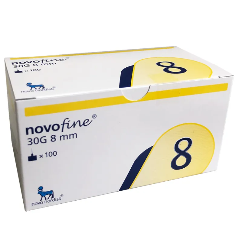 Novofine penkanyler 0,30 x 8 mm (30G) - 100 stk.