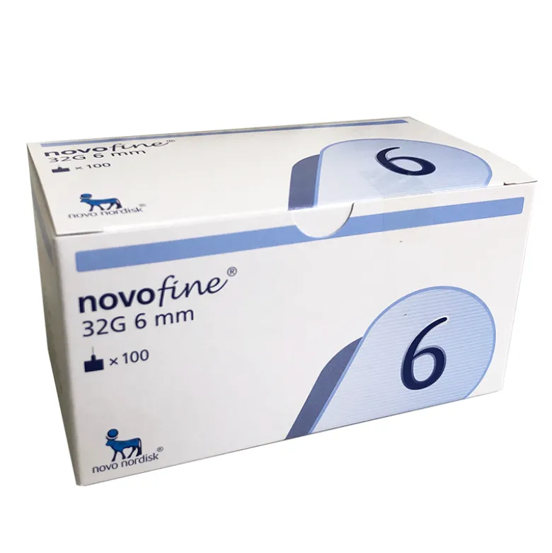 Novofine penkanyler 0,23/0,25 x 6 mm (32G) - 100 stk.