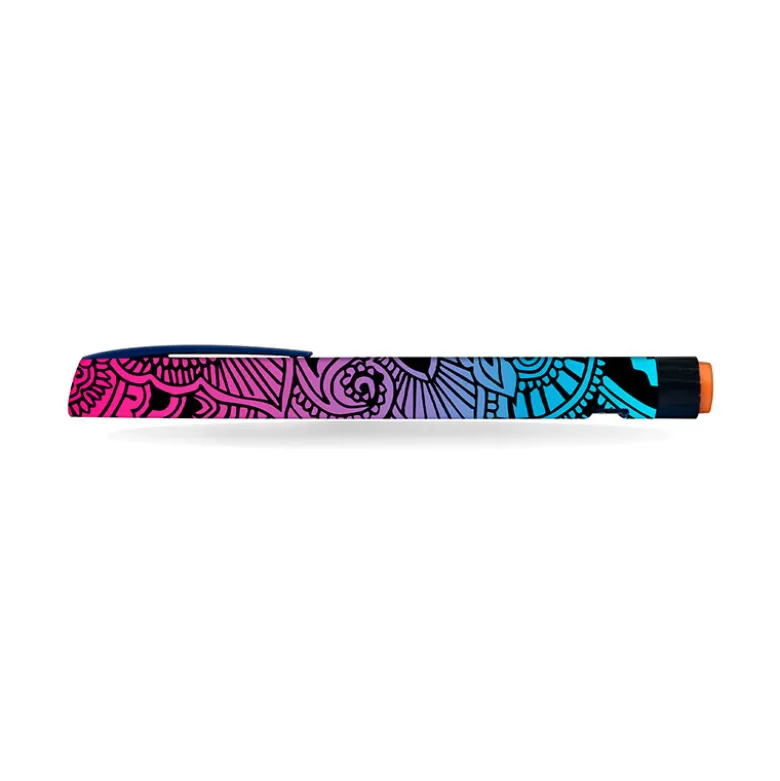 NovoRapid Flexpen klistermærke, Henna, 1 stk.