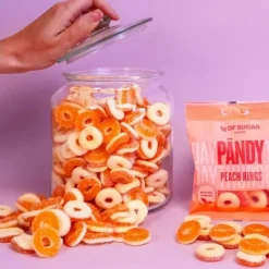 Pandy Peach Ring - uden tilsat sukker, 50g