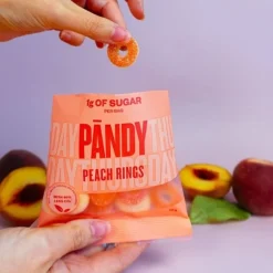Pandy Peach Ring - uden tilsat sukker, 50g