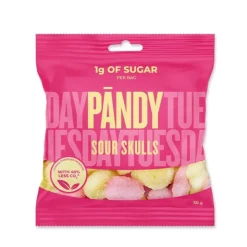 Pandy Sour Skulls - uden tilsat sukker, 50g