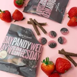 Pandy Strawberry/Liquorice - uden tilsat sukker, 50g