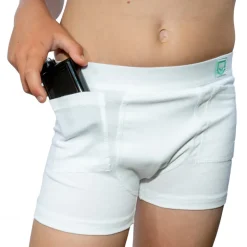 Pocket Nest boxershorts til børn med lommer til pumpe