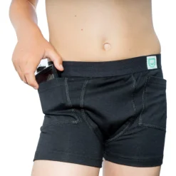 Pocket Nest boxershorts til børn med lommer til pumpe