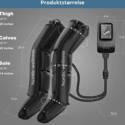 Recovery Boots / Kompressionsstøvler til ben, 4 kamre