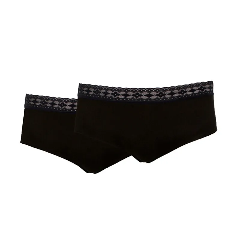 Ruby Limes Briolette trusser med lomme til pumpe, 2-pak