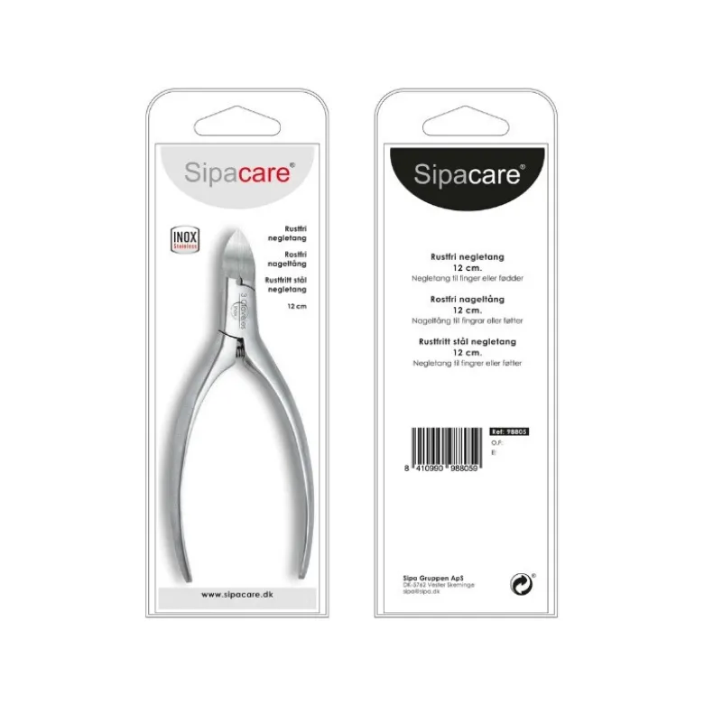 Sipacare negletang, rustfrit stål, 12 cm