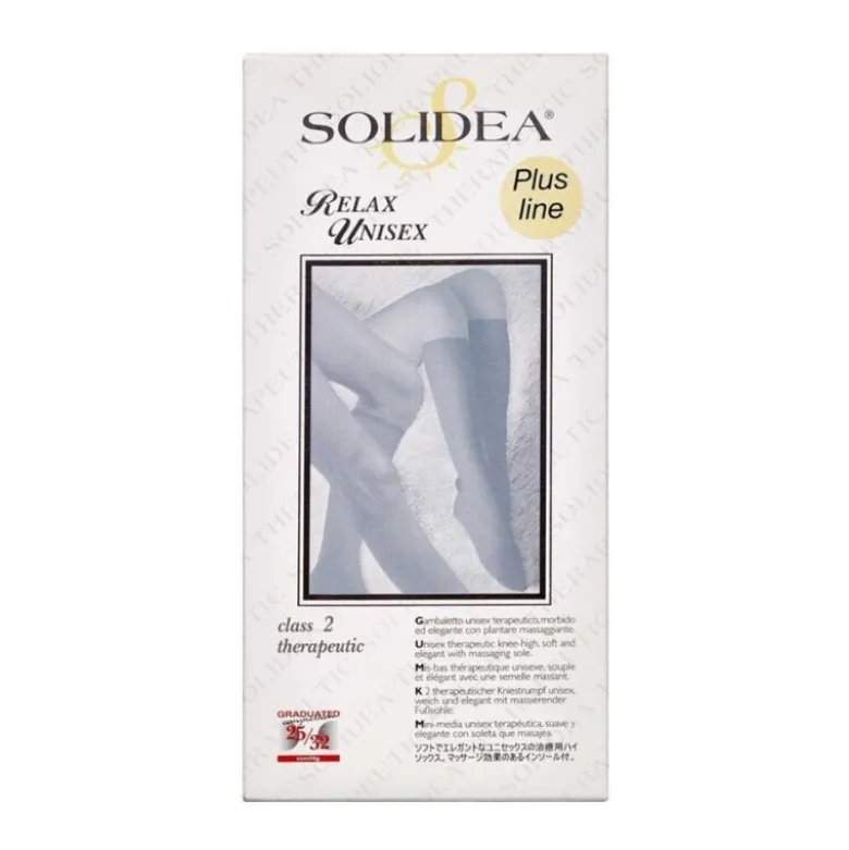 Solidea Relax kompressionsstrømper med ekstra vidde, Klasse 2