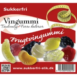 Sukkerfri frugtvingummi, 90g