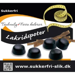 Sukkerfri lakridspoter, 90g
