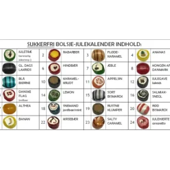 Svanenet sukkerfri bolche-julekalender