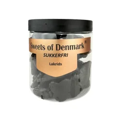 Sweets of Denmark saltlakrids, sukkerfri, 150 g.