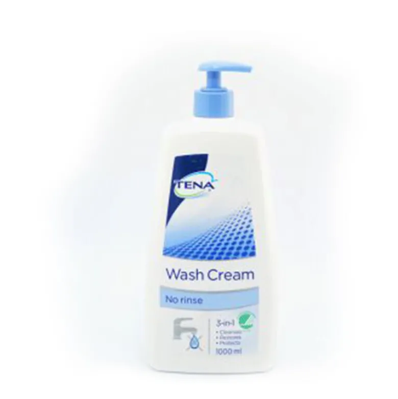TENA vaskecreme 3in1 m/pumpe, 1000 ml.