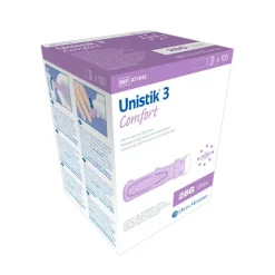 Unistik 3 comfort lancetter, 28 G x 1,8 mm, 100 stk.