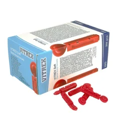 Vitrex Soft lancetter, rød 28G 200 stk.