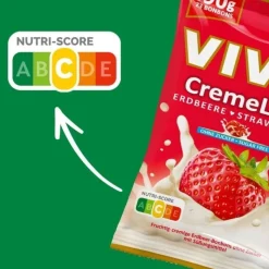 Vivil Creme Life Jordbærpakken, sukkerfri bolcher, 12 stk.