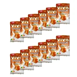 Vivil Creme Life Karamelpakken, sukkerfri bolcher, 12 stk.