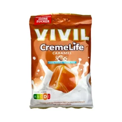 Vivil Creme Life Karamel, sukkerfri bolcher, 90g