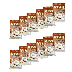 Vivil Creme Life Latte Macchiato-pakken, sukkerfri bolcher, 12 stk.